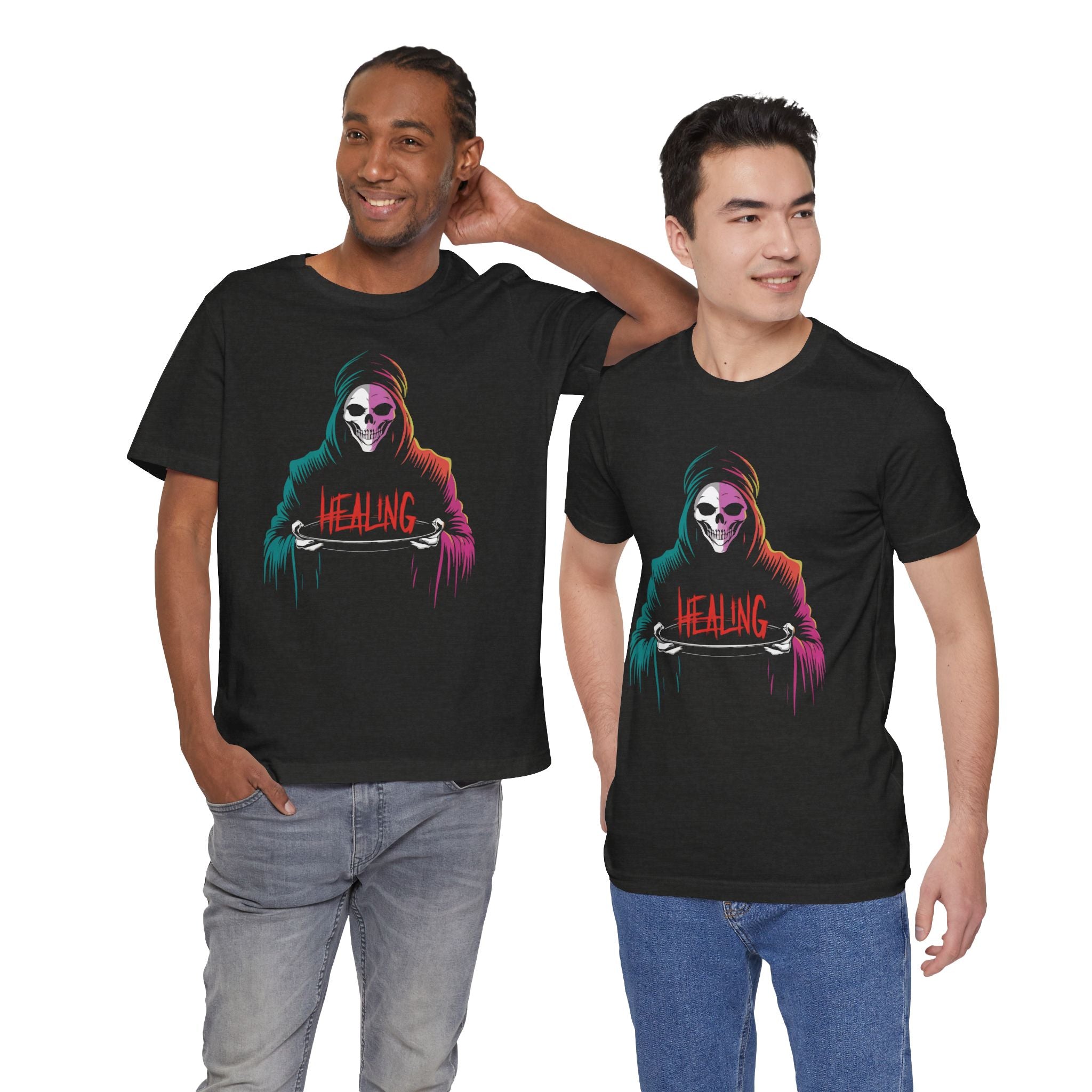 Halloween Healing Graphic Tee - Unisex Casual Shirt for Adults