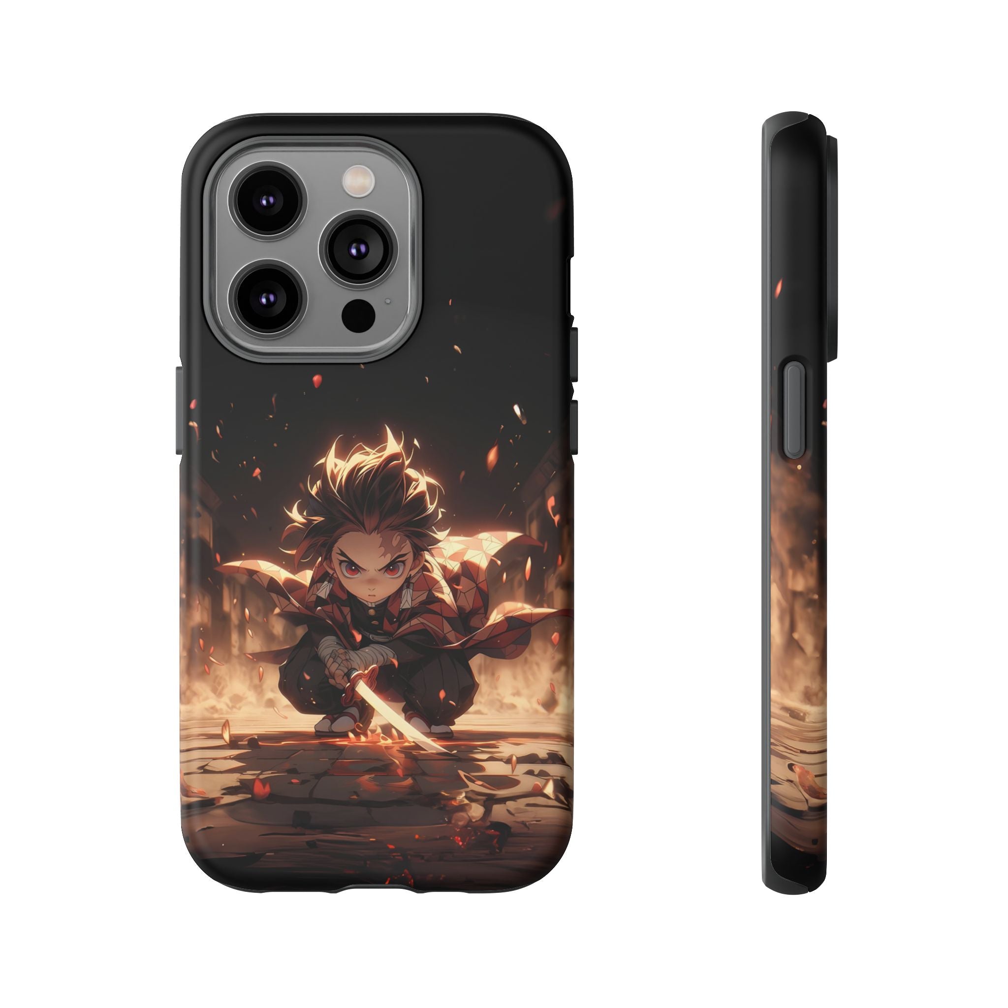 Tough Phone Case – Chibi Tanjiro Kamado Anime Protective Case for iPhone & Samsung