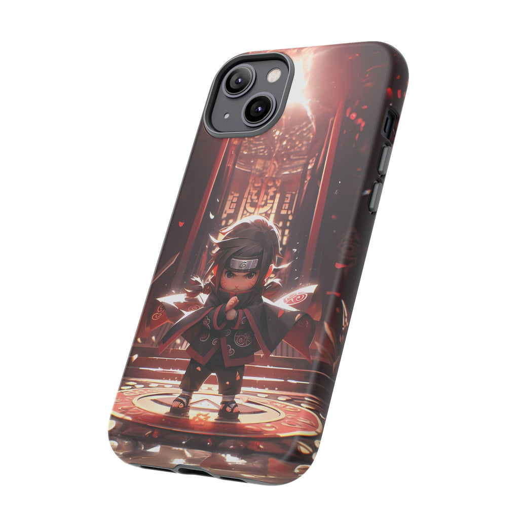 Chibi Itachi Tough Phone Case – Anime Protective Case for iPhone & Samsung, UV Resistant, Durable & Stylish