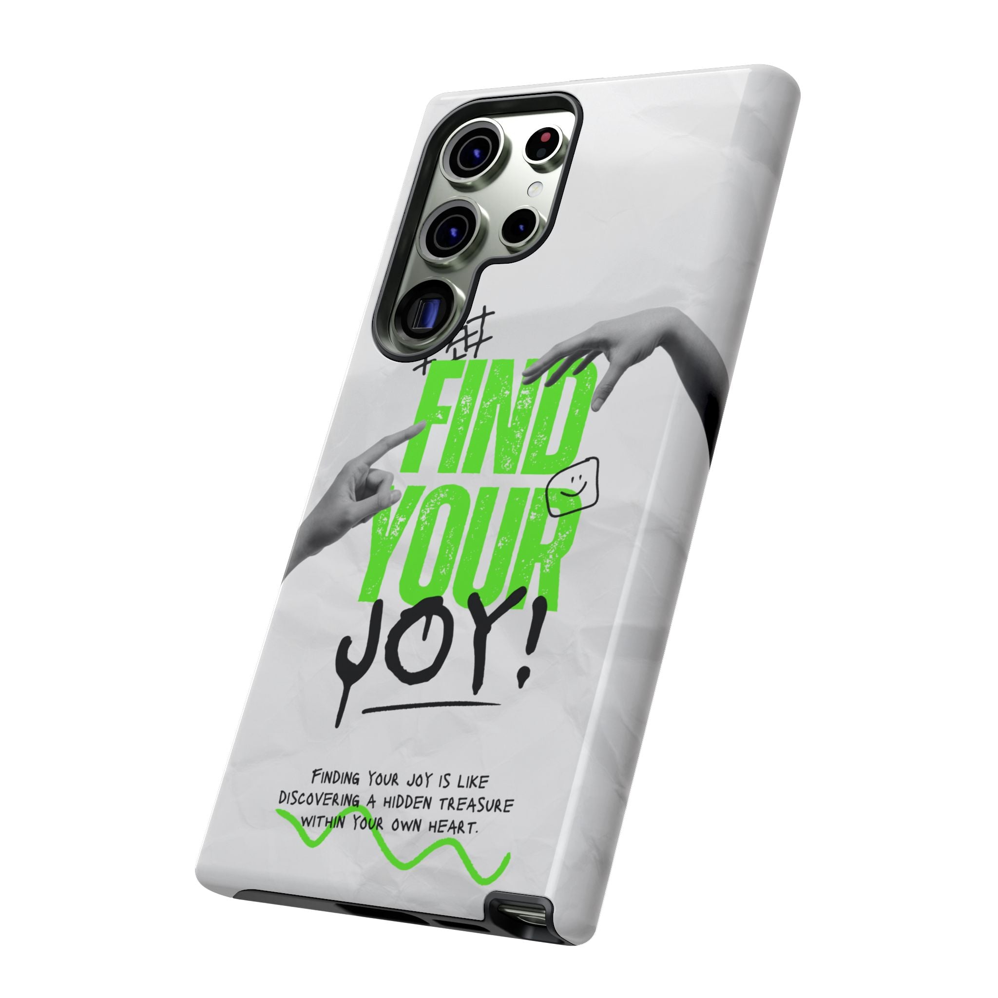 Phone Cases - Find Your Joy Themed Tough Phone Protection for iPhone, Samsung, Google Pixel (Matte/Glossy)