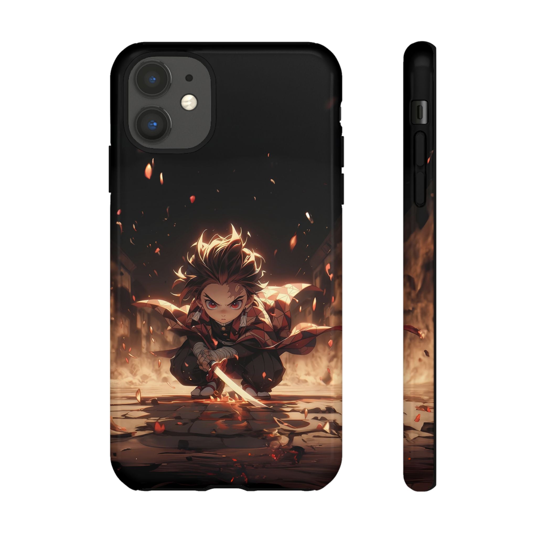 Tough Phone Case – Chibi Tanjiro Kamado Anime Protective Case for iPhone & Samsung