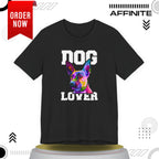 T-Shirt T Shirt Drawing - Dog Lover Graphic Tee (Unisex Cotton)