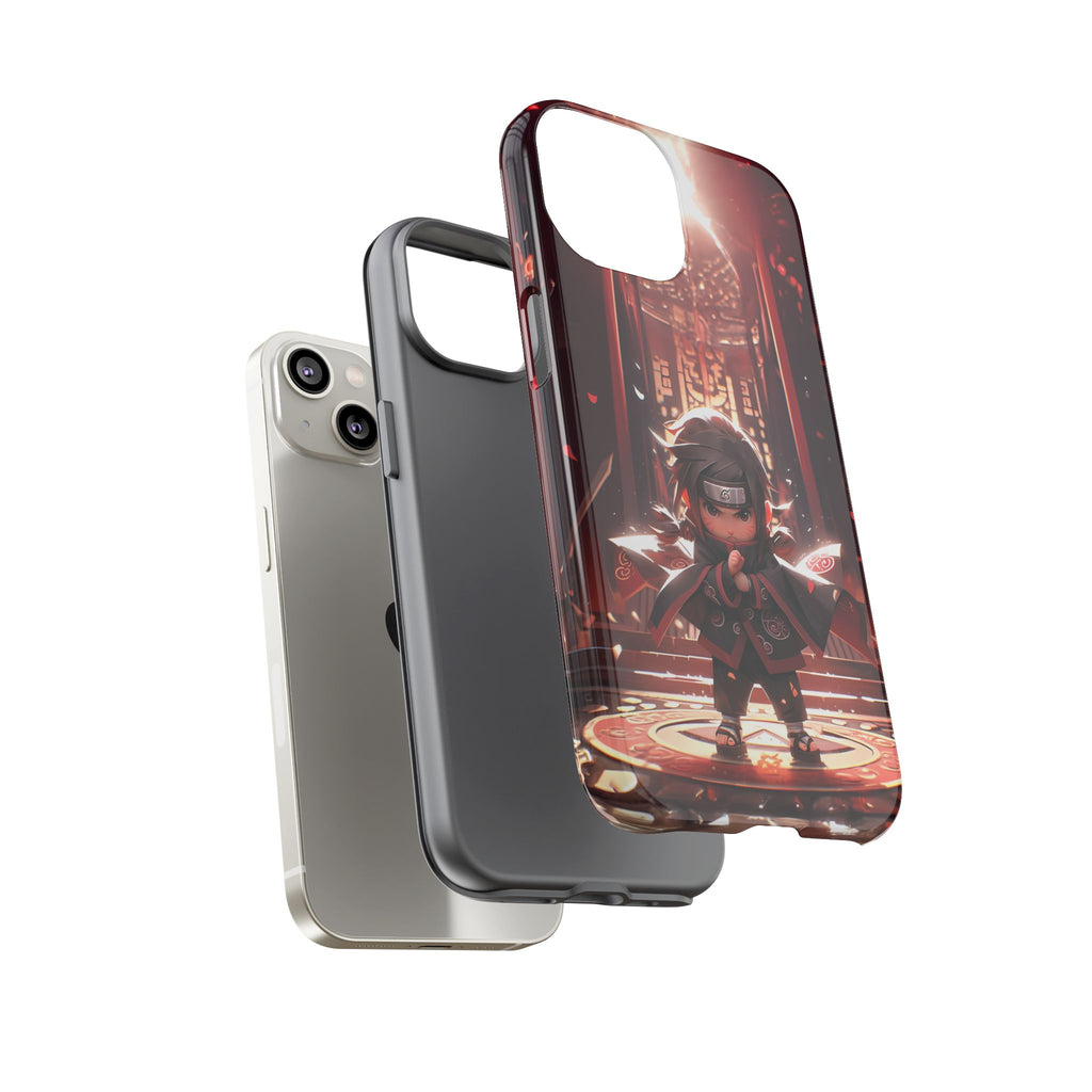 Chibi Itachi Tough Phone Case – Anime Protective Case for iPhone & Samsung, UV Resistant, Durable & Stylish