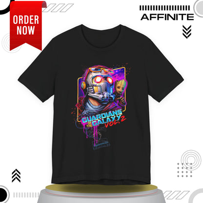 T-Shirt Guardians of the Galaxy Vol 2 T-Shirt – Retro Marvel Graphic Tee (Unisex)