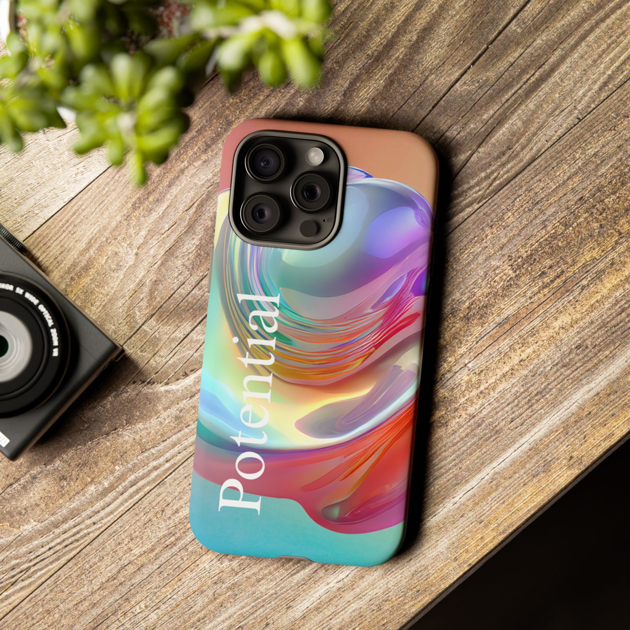 Colorful Phone Tough Case - "Potential" Metamorph Design