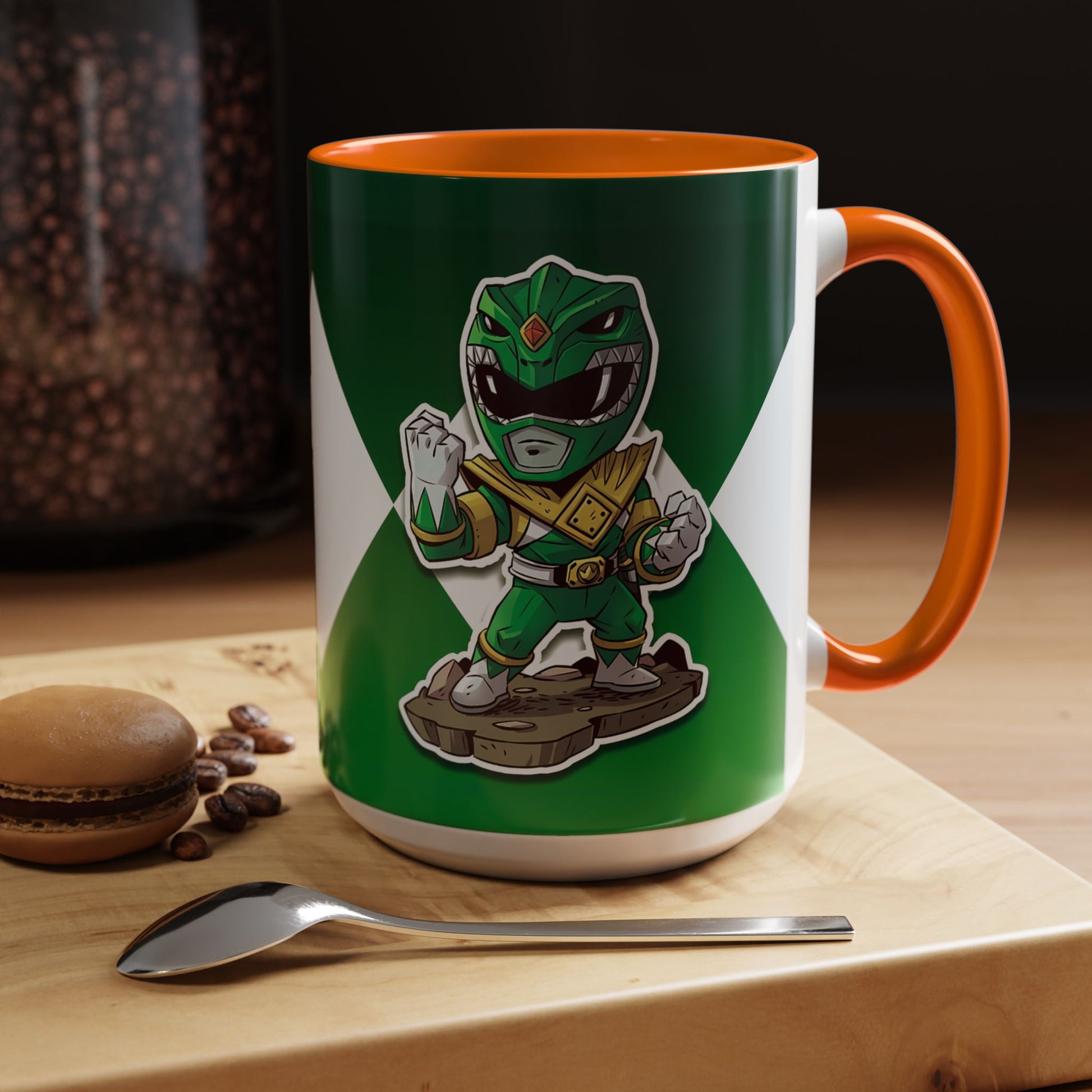 Mug Green Ranger Mug – 11oz & 15oz Mighty Morphin Power Rangers Ceramic Cup