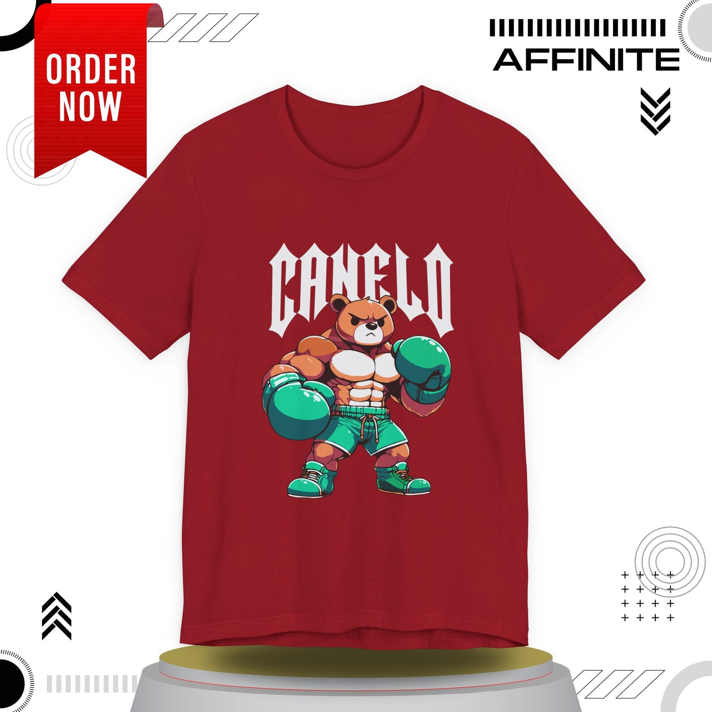 T-Shirt Boxing Bear T-Shirt - Unisex Jersey Short Sleeve Tee Inspired by Canelo