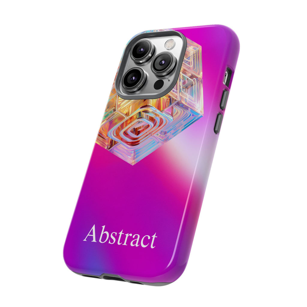 Vibrant 3D Cube Phone Case - Colorful Gradient Art for iPhone, Samsung & Pixel