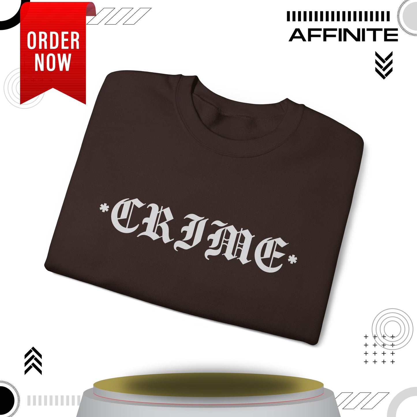 Sweatshirt CRIME Graphic Sweatshirt - Unisex Heavy Blend Crewneck (Cotton/Polyester)