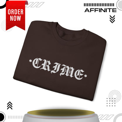 Sweatshirt CRIME Graphic Sweatshirt - Unisex Heavy Blend Crewneck (Cotton/Polyester)