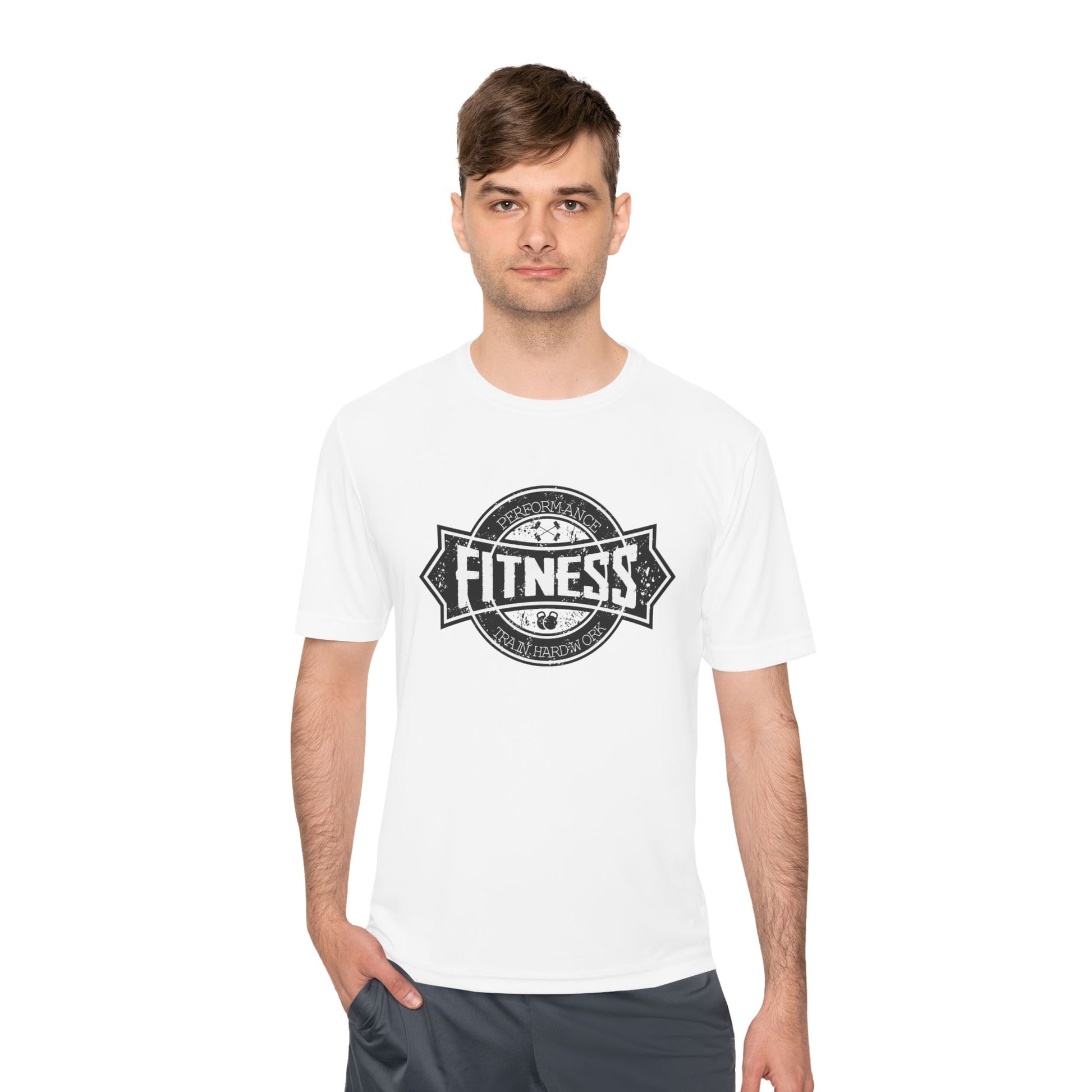 T-Shirt Moisture Wicking Fitness Shirt - Unisex Workout Tee for Gym, Running, Yoga