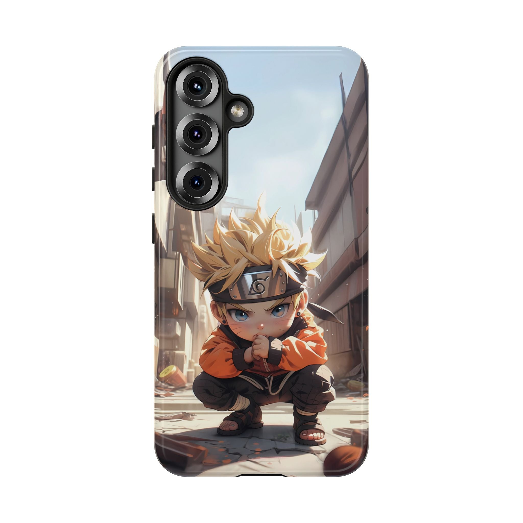 Chibi Naruto Tough Phone Case – Anime Protective Case for iPhone & Samsung, UV Resistant, Durable & Stylish
