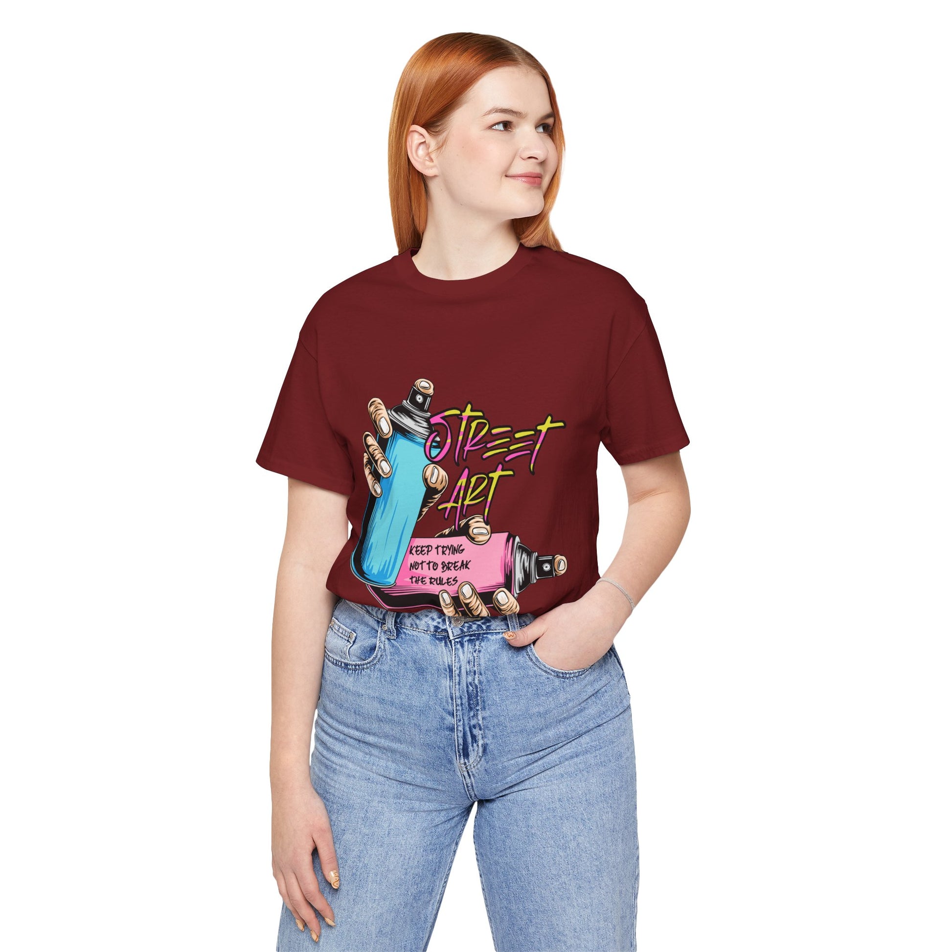 T-Shirt Street Art T-Shirts - Keep Trying Unisex Tee | Graphic Urban Wear