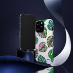 Tough Cases - Monstera Leaf Themed Phone Protection for iPhone, Samsung, and Google Pixel (Matte/Glossy)