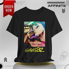 T-Shirt Gorillaz T-Shirt - Streetwear Unisex Band Tee for Music Fans (100% Cotton)