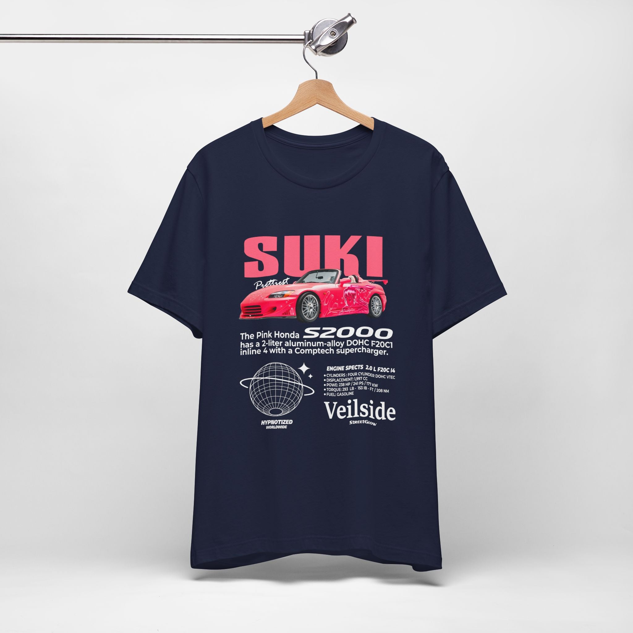Suki Honda S2000 Shirt – Fast Car Anime T-Shirt | Unisex Retro Japanese Design by Bella+Canvas