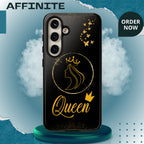 Tough Case Queen Phone Case – Matte & Glossy Crown Design for iPhone, Samsung & Pixel Samsung Galaxy S24 Glossy