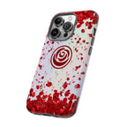 Tough Cases - Red Blossom Elegance Themed Phone Protection for iPhone, Samsung, and Google Pixel (Matte/Glossy)
