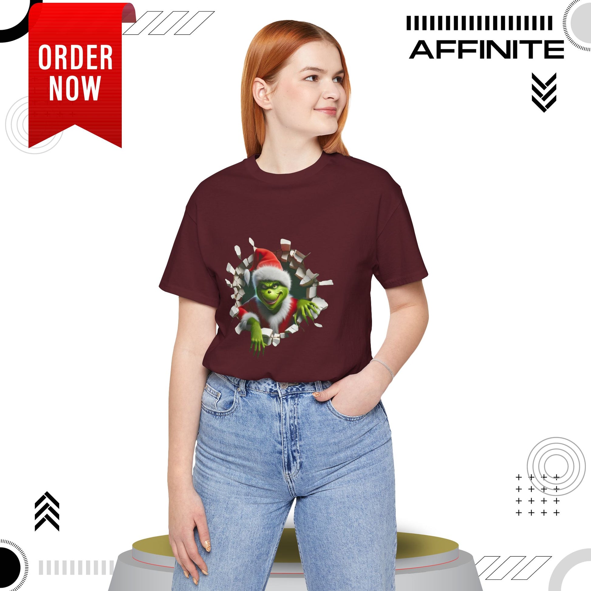 T-Shirt The Grinch Unisex Jersey Short Sleeve Tee | Soft Cotton Christmas T-Shirt