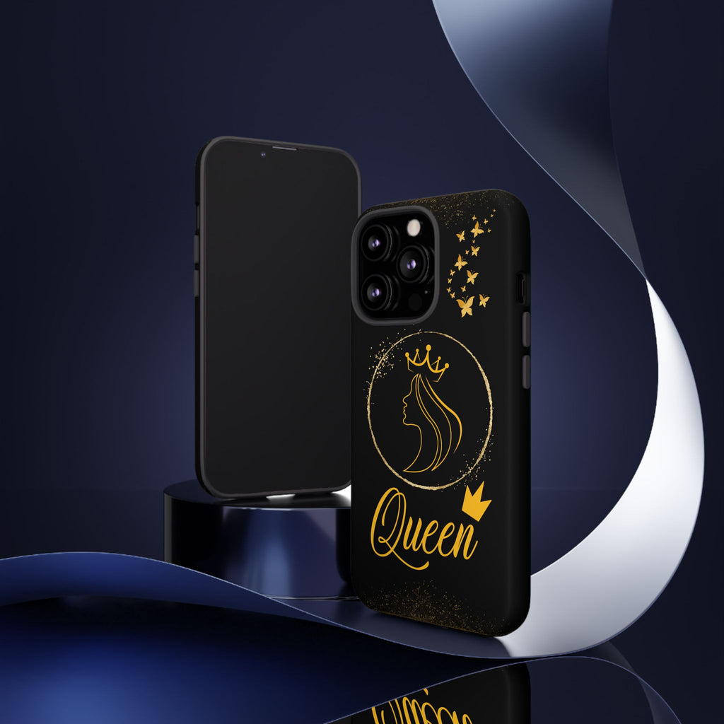 Tough Case Queen Phone Case – Matte & Glossy Crown Design for iPhone, Samsung & Pixel