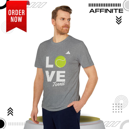 T-Shirt Love Tennis Unisex Sport T-shirt, Athletic Tee, Gift for Tennis Lovers, Tennis Apparel, Sportswear, Fitness Clothing by Adidas