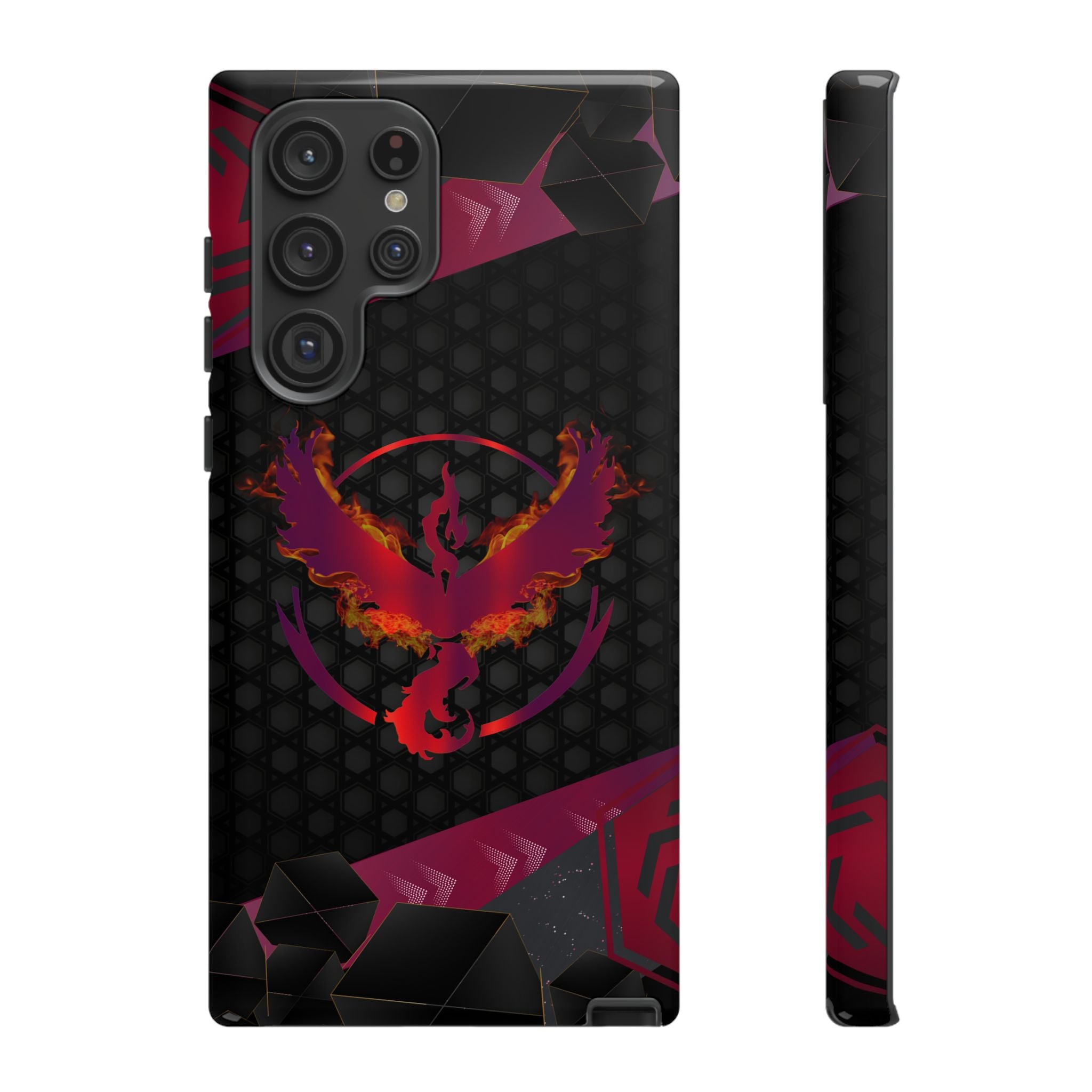 Pokémon Phone Case – Team Valor Tough & Rugged Dual-Layer Protection for iPhone, Samsung, Pixel | Wireless Charging Ready