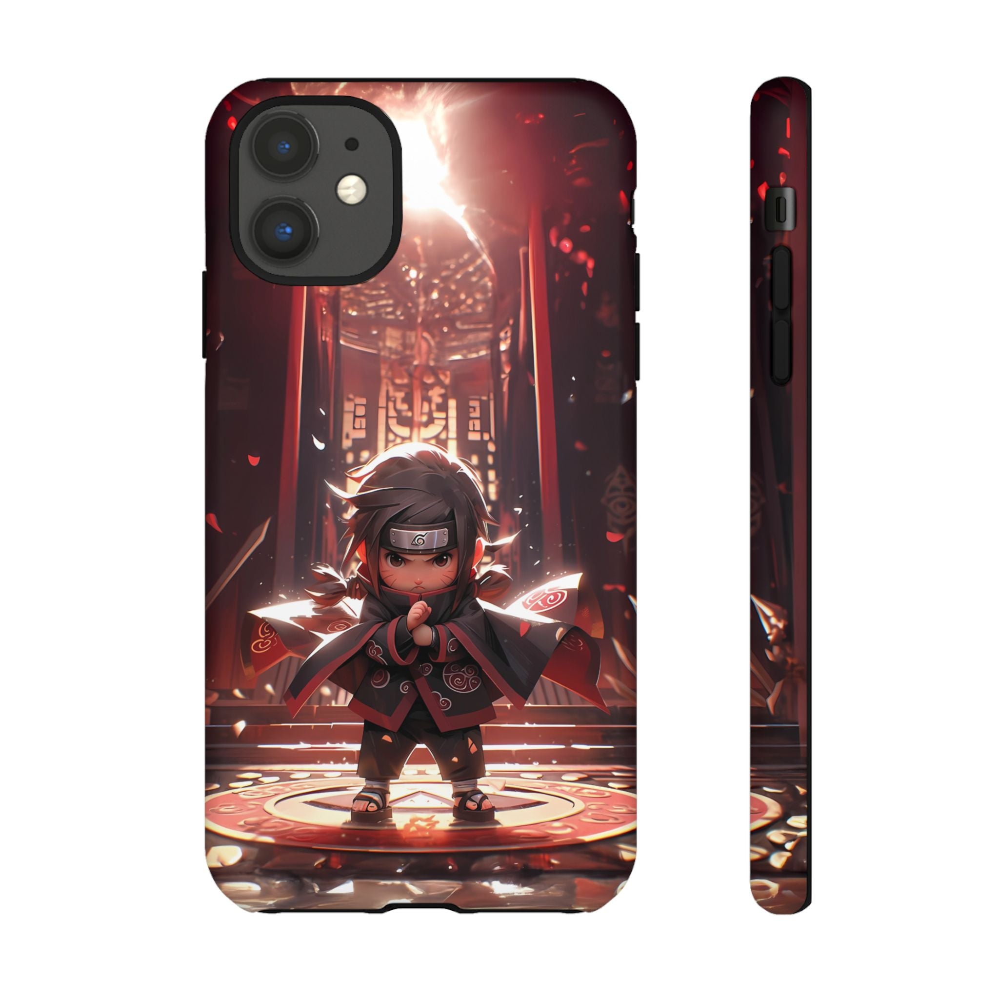 Chibi Itachi Tough Phone Case – Anime Protective Case for iPhone & Samsung, UV Resistant, Durable & Stylish