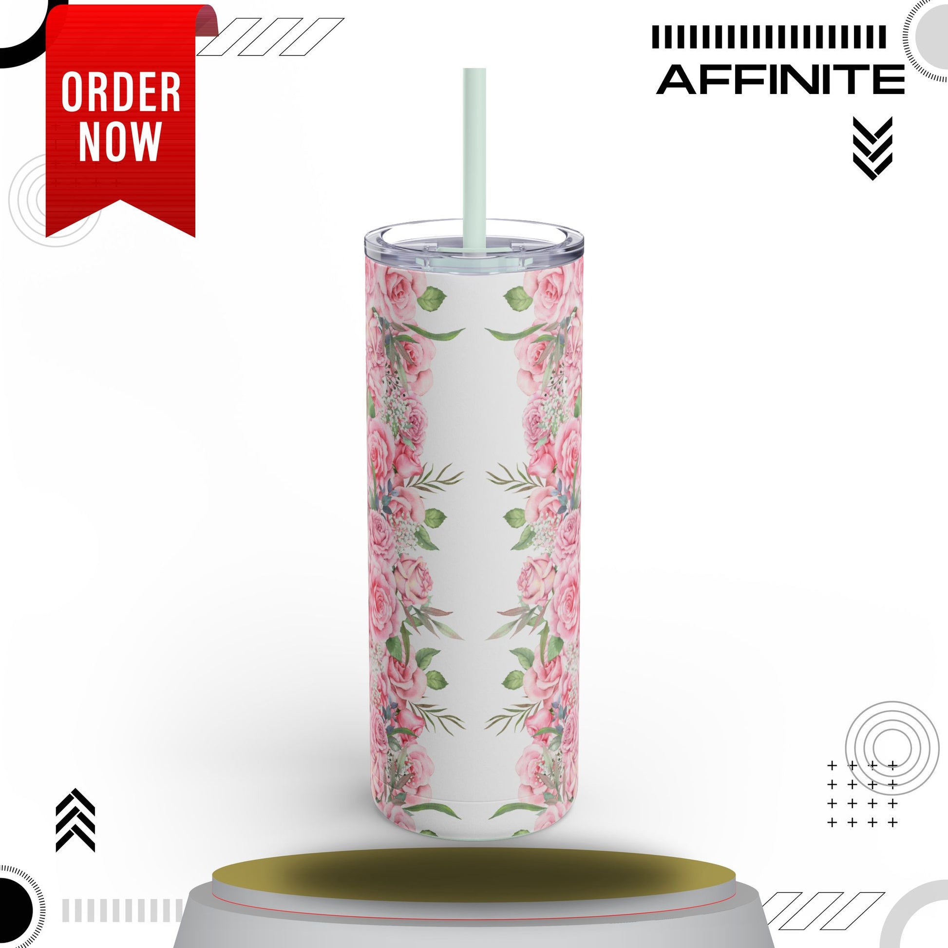 Tumblers Sleek & Stylish 20oz Skinny Matte Tumbler – Love Edition
