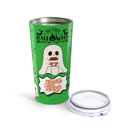 Tumblers Tumbler 20oz Vibrant Green, "Spooky Halloween 20oz Tumbler" Keep Your Drinks Hot or Cold with Style!