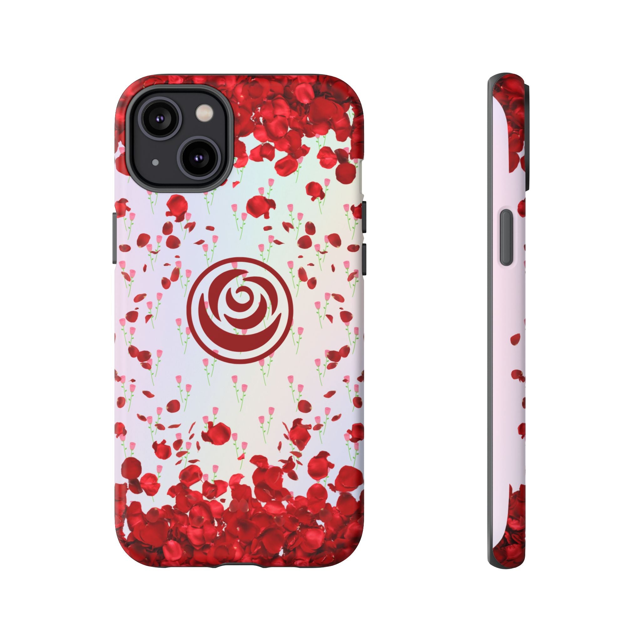 Tough Cases - Red Blossom Elegance Themed Phone Protection for iPhone, Samsung, and Google Pixel (Matte/Glossy)