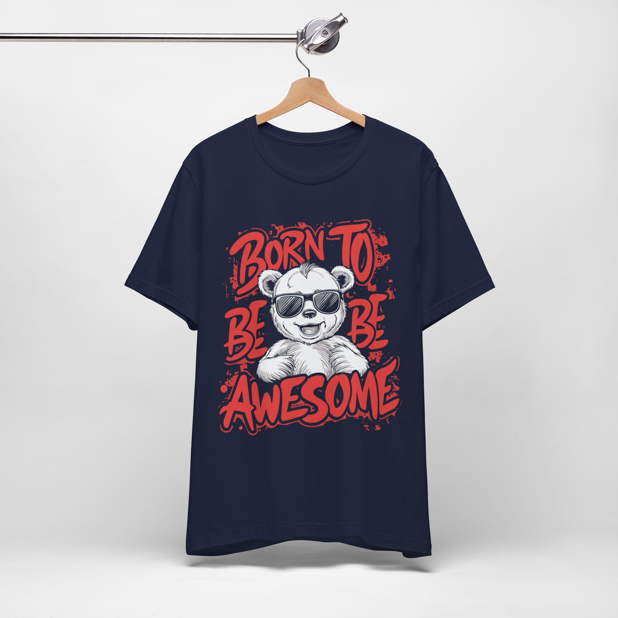 Born To Be Awesome Shirt – Fun Graphic Tee for Kids & Adults | Soft Cotton Unisex Fit