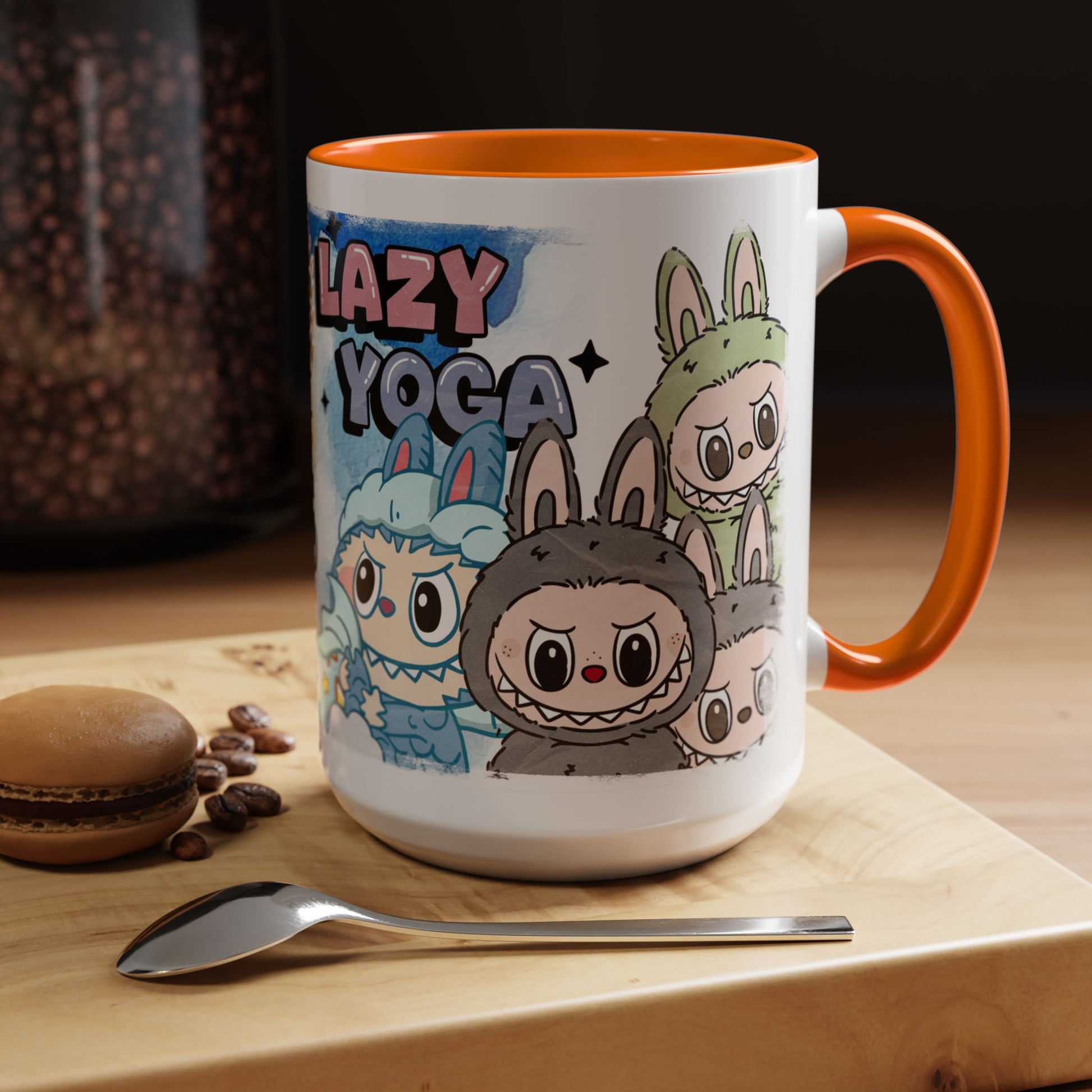 Mug Lazy Yoga Monsters Coffee Mug - Fun Accent Mug for Yoga Lovers