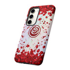 Tough Cases - Red Blossom Elegance Themed Phone Protection for iPhone, Samsung, and Google Pixel (Matte/Glossy)