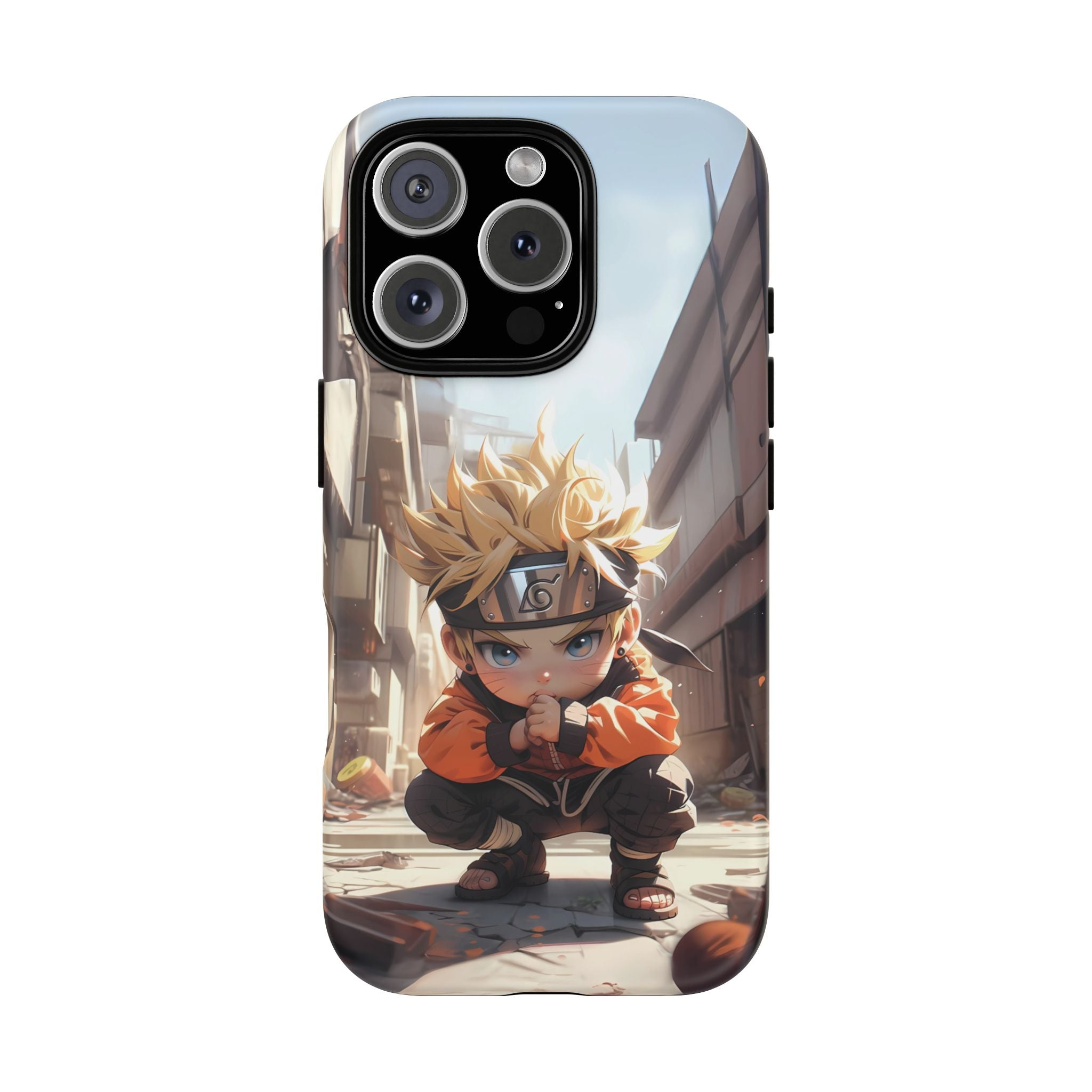 Chibi Naruto Tough Phone Case – Anime Protective Case for iPhone & Samsung, UV Resistant, Durable & Stylish