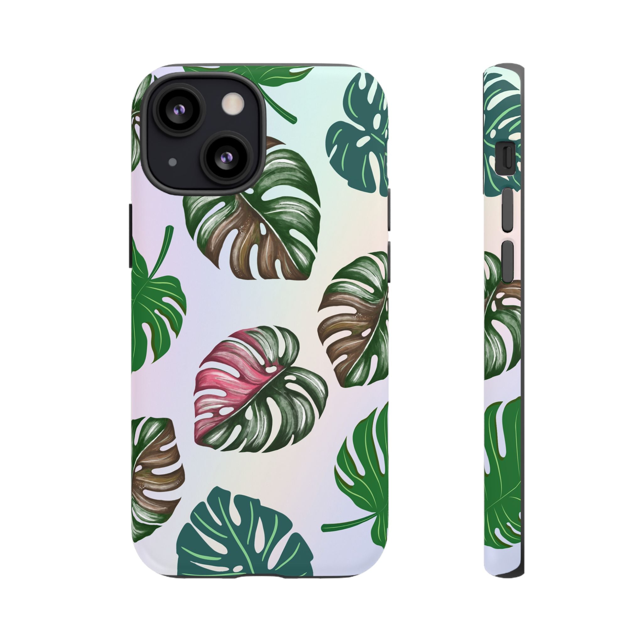 Tough Cases - Monstera Leaf Themed Phone Protection for iPhone, Samsung, and Google Pixel (Matte/Glossy)