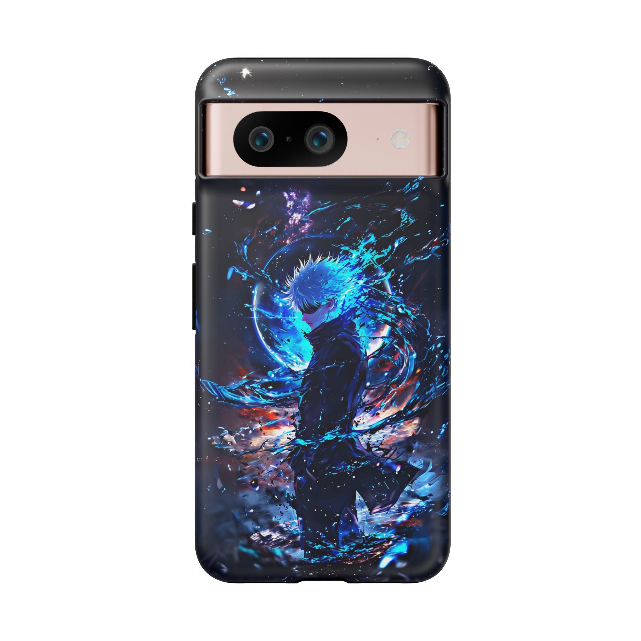 Anime Tough Phone Case – Gojou Satoru Design for iPhone, Samsung, and Google Pixel