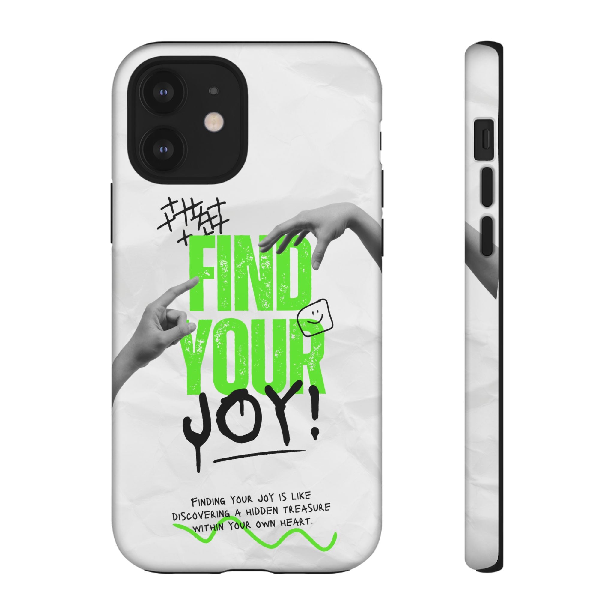 Phone Cases - Find Your Joy Themed Tough Phone Protection for iPhone, Samsung, Google Pixel (Matte/Glossy)