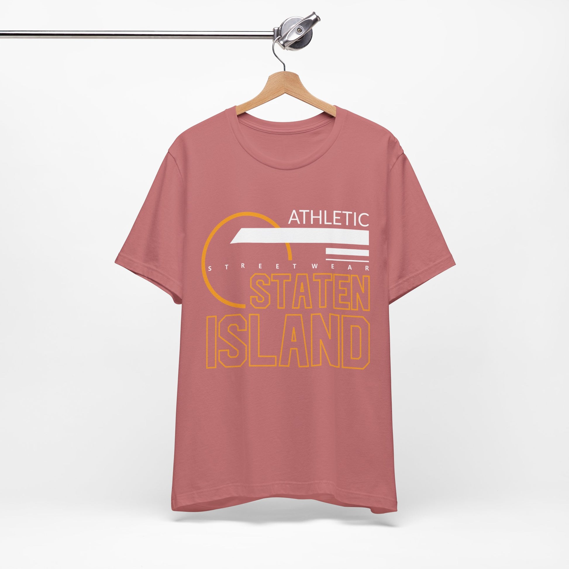T-Shirt Unisex T Shirt - Athletic Staten Island Tee | Casual Comfort Fit | Affinite Mauve