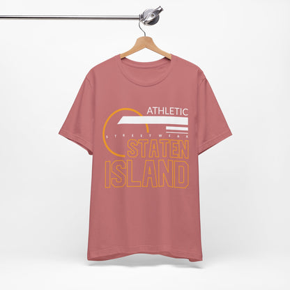 T-Shirt Unisex T Shirt - Athletic Staten Island Tee | Casual Comfort Fit | Affinite Mauve