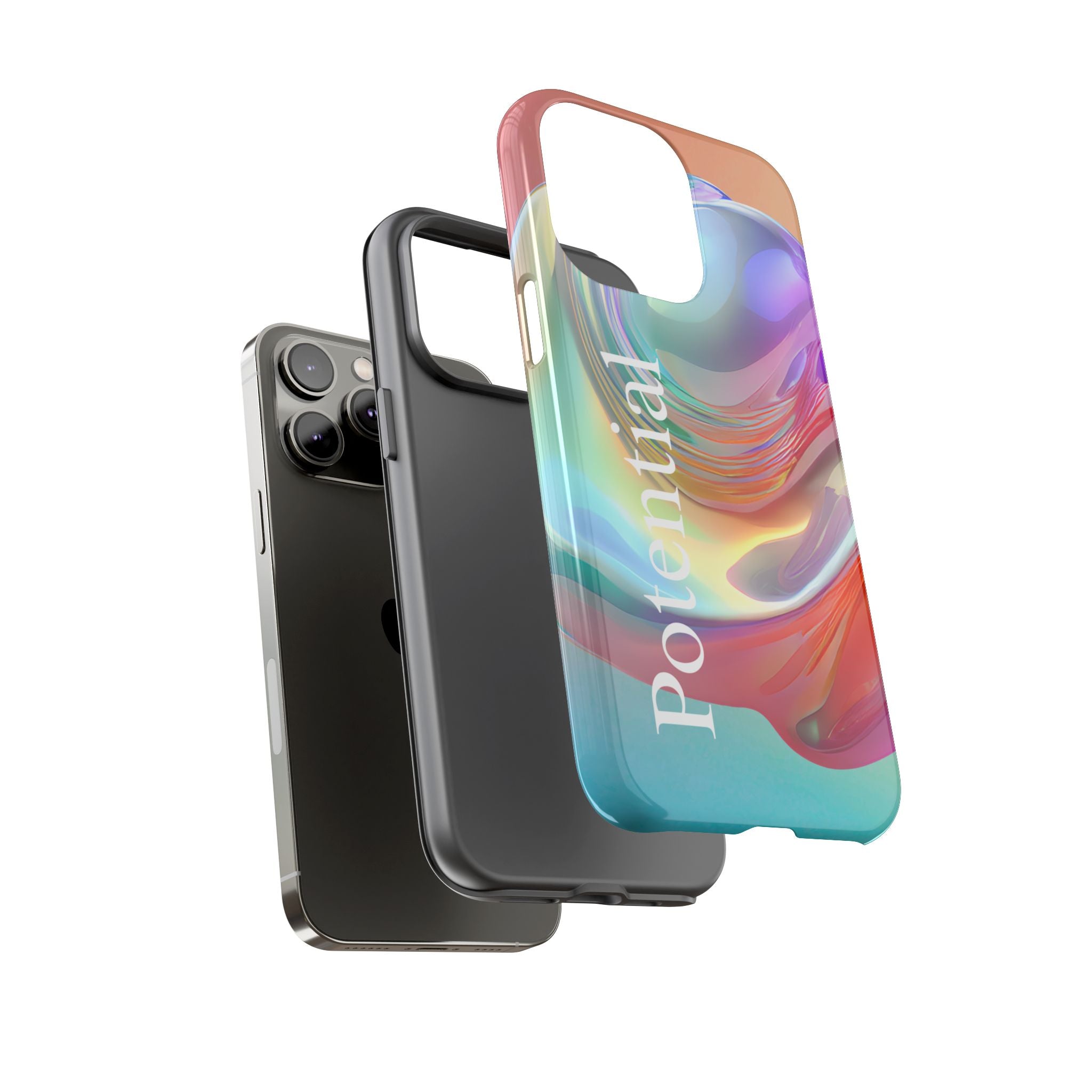 Colorful Phone Tough Case - "Potential" Metamorph Design