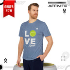T-Shirt Love Tennis Unisex Sport T-shirt, Athletic Tee, Gift for Tennis Lovers, Tennis Apparel, Sportswear, Fitness Clothing by Adidas