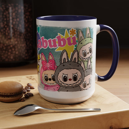 Mug Labubu Character Accent Coffee Mug - Cute and Colorful Design for Fans