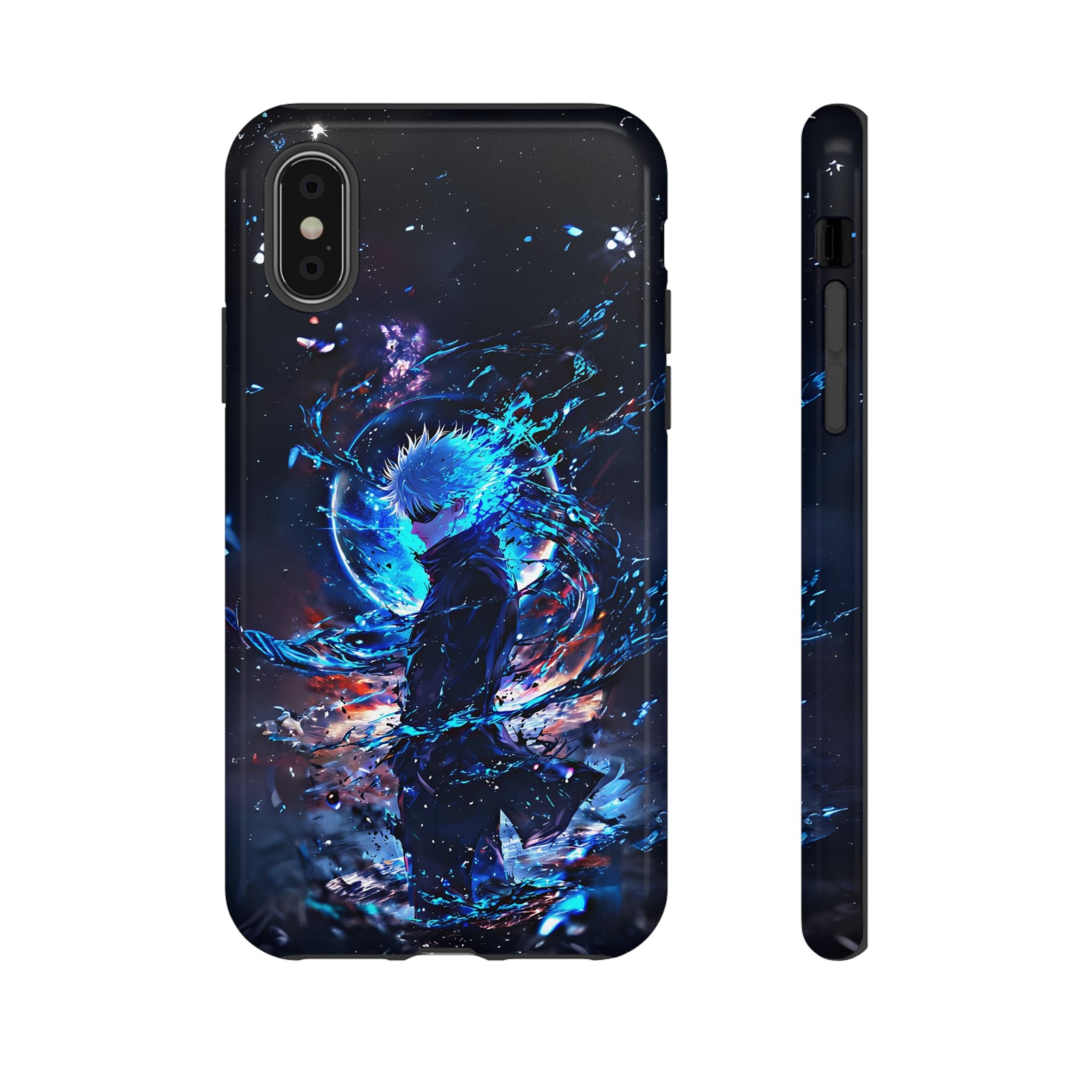 Anime Tough Phone Case – Gojou Satoru Design for iPhone, Samsung, and Google Pixel