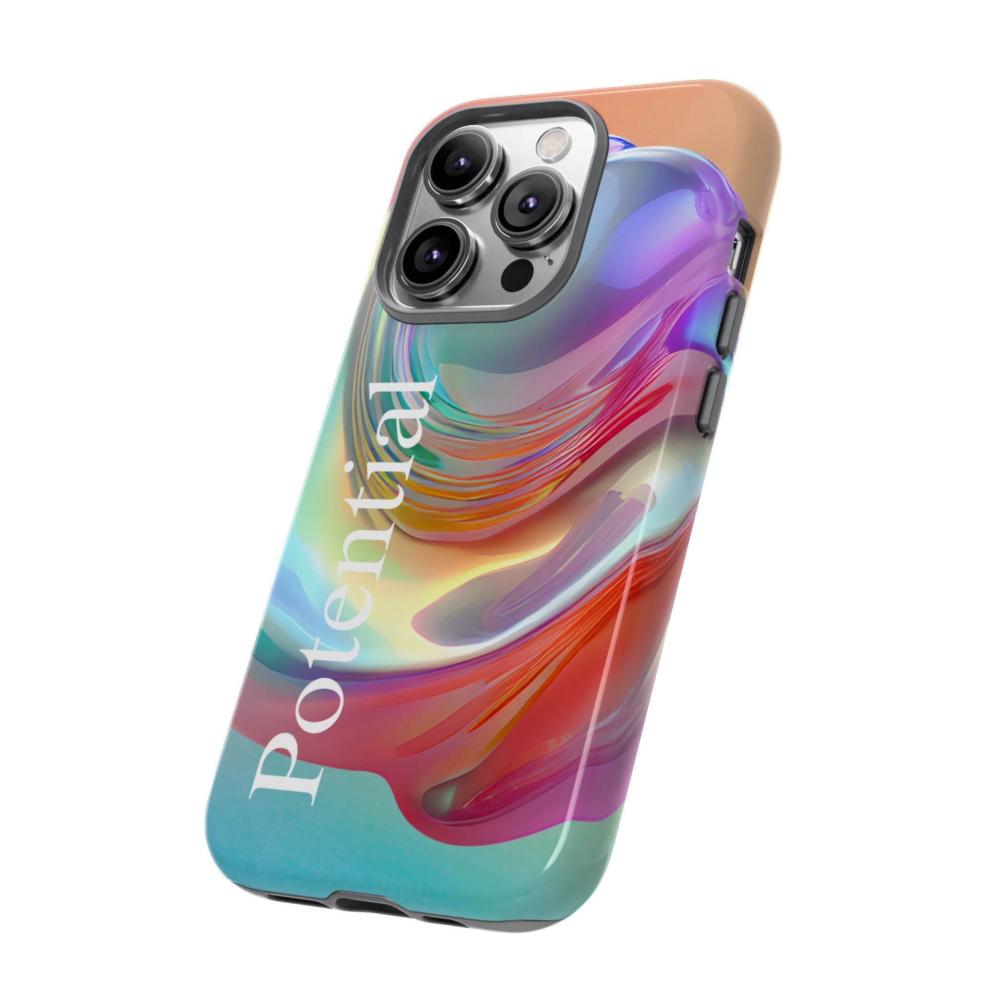 Colorful Phone Tough Case - "Potential" Metamorph Design
