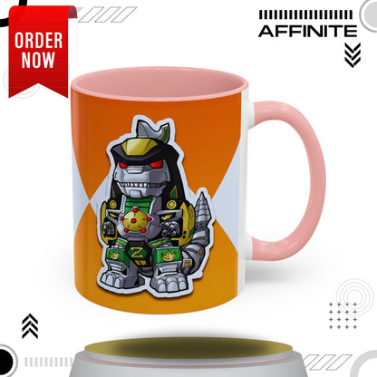 Mug Power Rangers Dragonzord Mug – 11oz & 15oz Ceramic Coffee Cup 11oz Pink