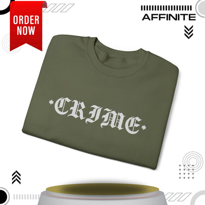 Sweatshirt CRIME Graphic Sweatshirt - Unisex Heavy Blend Crewneck (Cotton/Polyester)