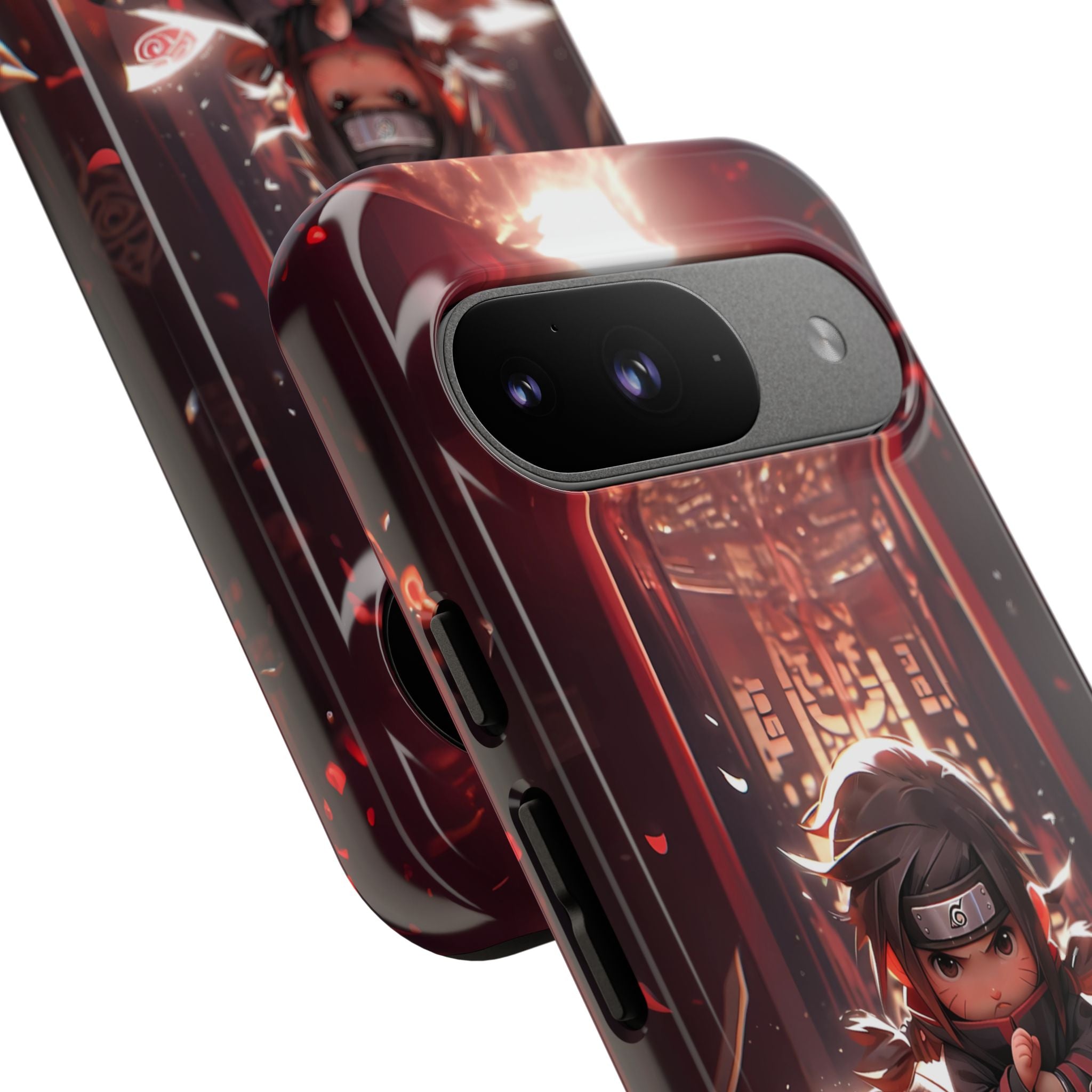 Chibi Itachi Tough Phone Case – Anime Protective Case for iPhone & Samsung, UV Resistant, Durable & Stylish