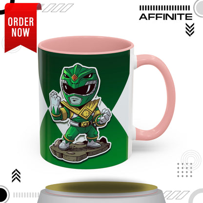 Mug Green Ranger Mug – 11oz & 15oz Mighty Morphin Power Rangers Ceramic Cup 11oz Pink
