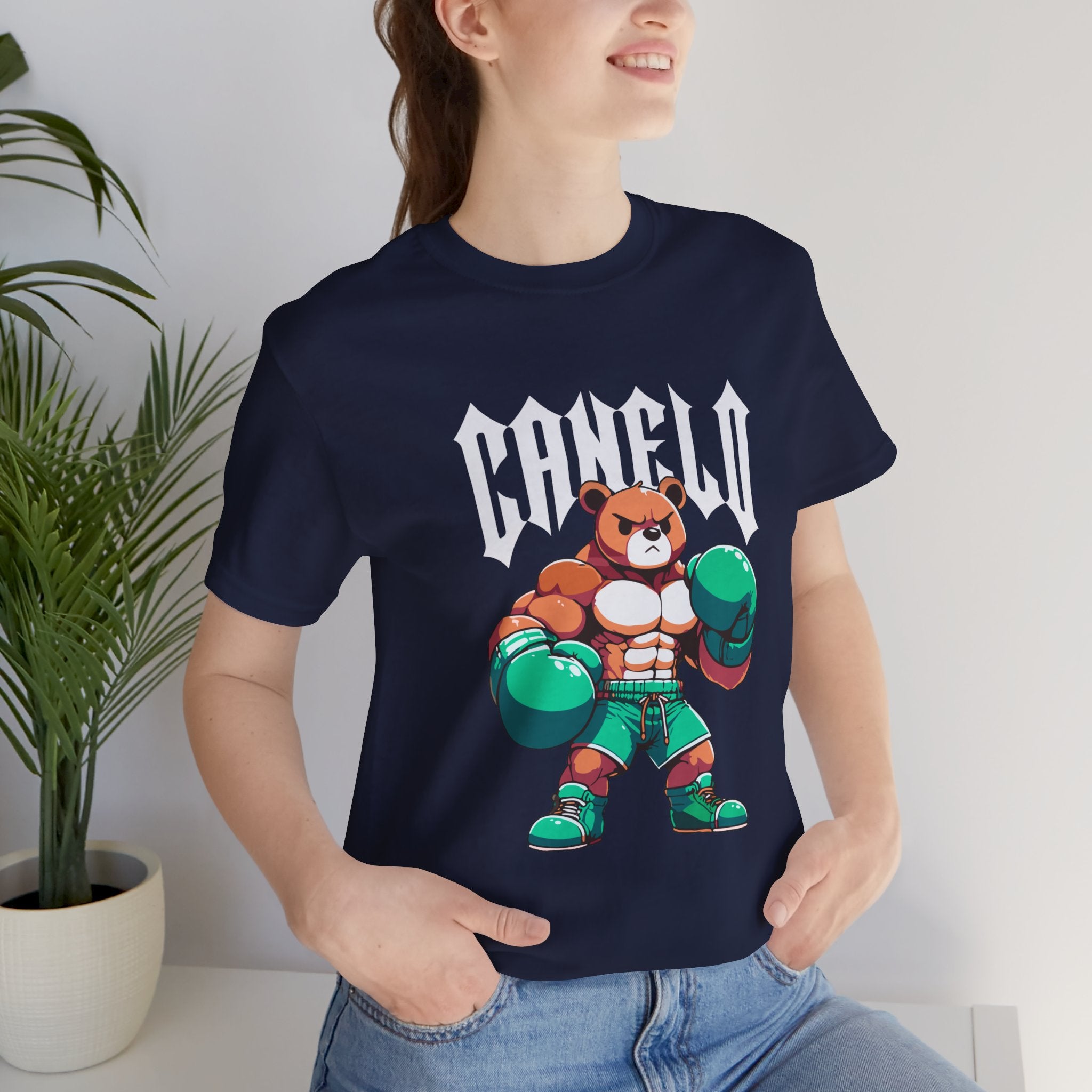 Boxing Bear T-Shirt - Unisex Jersey Short Sleeve Tee Inspired by Canelo