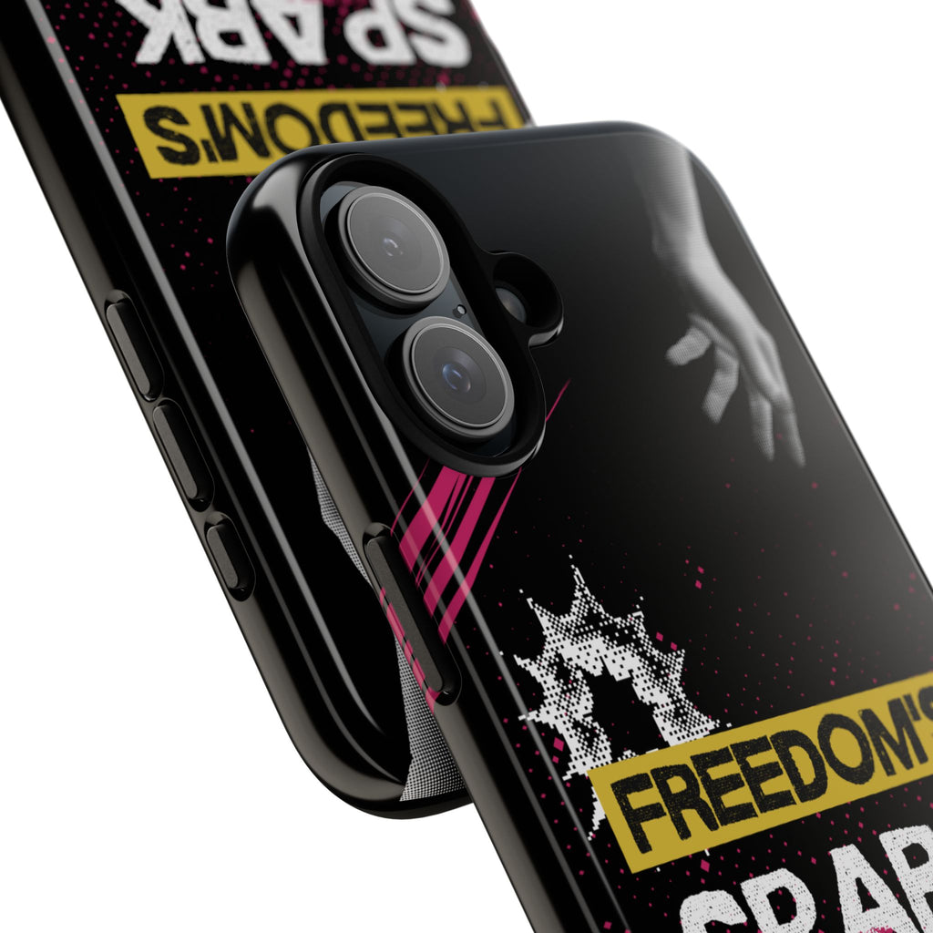 Tough Cases - Freedom's Spark Motivationsl Themed Phone Protection for iPhone, Samsung, and Google Pixel (Matte/Glossy)